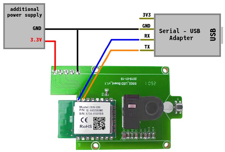 flashing CB3S-V200 module on SS02_LED Board