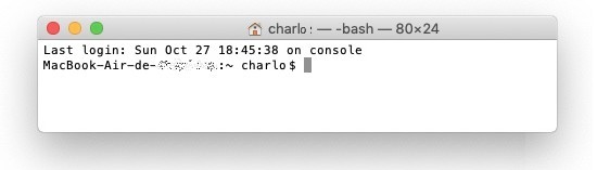 Mac OS cmd prompt