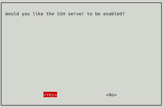 SSH - Enable SSH server