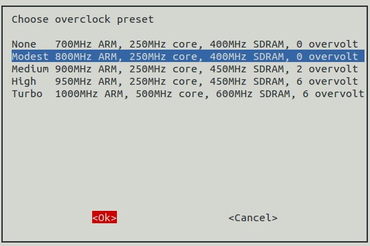 Advanced Options - Overclocking