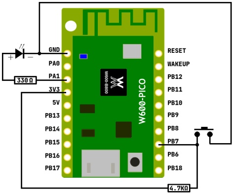 Push button circuit
