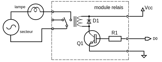 Schema du module relais